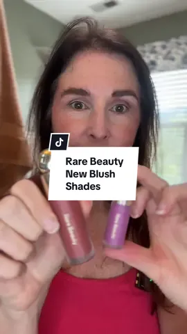 Trying on two of the NEW @Rare Beauty Soft Pinch Liquid Blush shades! 🍂 Resilience is a cozy fall-perfect shade, while Spirited brings a fresh lilac pop that brightens up the skin. Which one is your fave? 💕 #MatureSkinMakeup #BlushForMatureSkin #RareBeautyBlush #MakeupForOver40 #softpinchliquidblushhope 
