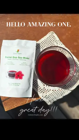 🌺 Flavor meets wellness…every cup of Sorrel Sop Sea Moss is rich in vitamin C, minerals, and antioxidants, giving your immune system the support it deserves. ❤️  Get yours today while it’s on SALE @ HolisticHeights.com   #botox  #Hibiscus #HolisticHeights #SkinCare #AlkalineTea 