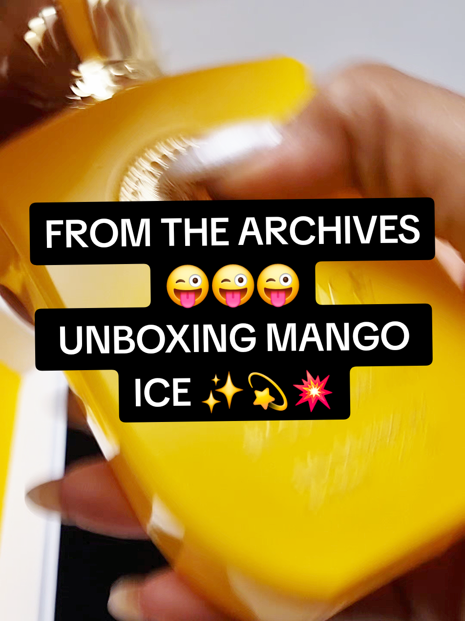 From the archives😜😜😜Unboxing Mango Ice by Gulf Orchid 🥭🥜🍋 It is a fruity aromatic unisex fragrance. Top notes: Mango, Lemon, Ginger and Rhubarb. Middle notes: Amber, White Flowers and Liquorice. Base notes: Musk, Vanilla, Caramel and Chestnut. Kindly gifted by @gulforchid.perfumes × @dxb.perfumeuk #mangoiceperfume  #gulforchidperrfumes  #aromaticperfumes  #PerfumeLover  #PerfumeAddict 
