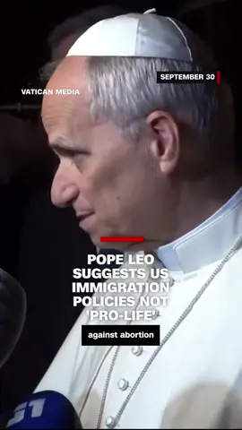 Pope Leo XIV waded into the US political fray by saying that opposing the right to abortion while supporting the death penalty or current US immigration policy is “not really pro-life.” #cnn #news #popeleoxiv 