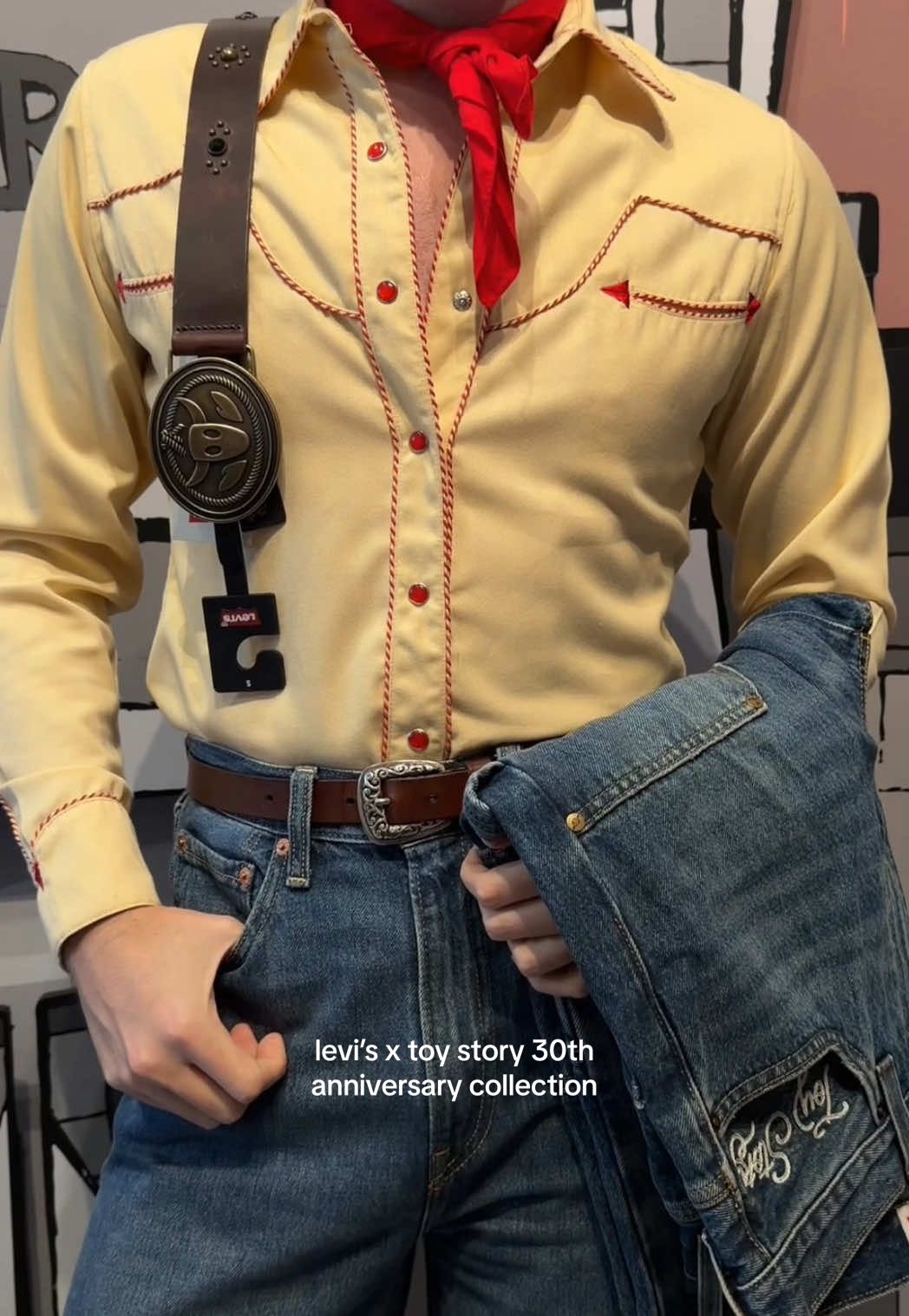 the levi's x toy story 30th anniversary collection is here and it's so good! thank you @Levi’s & @Disney Style for a in person look at the clothes and the gifts! #vintagestyle #toystory #disneystyle #levis #outfitinspo 