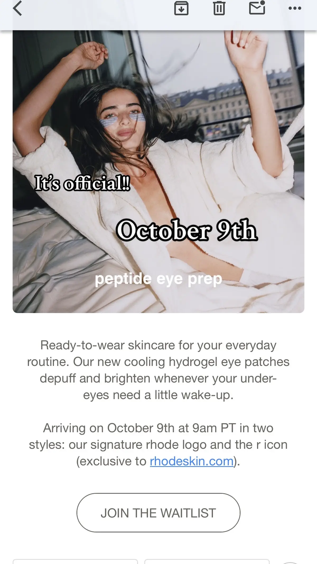 Any clue on if it’ll be in Sephora right away? @rhode skin @sephora #rhode #sephora #newdrop #skinprep #skincare 