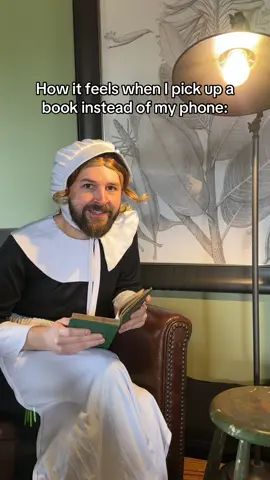 Me when I read and don’t doom scroll… #howitfeels #perioddrama #BookTok #howlifefeels #reading #comedy #parody #skit #fyp 