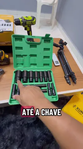 Kit jogo de soquete de impacto de 1/2 