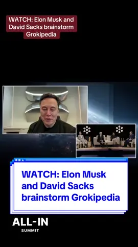 WATCH: Elon Musk and David Sacks brainstorm Grokipedia live “If you take, say Wikipedia as an example, but this really applies to books, PDFs, websites, every form of information.” “Grok is using heavy amounts of inference compute to look at as an example, a Wikipedia page and say, ‘What is true, partially true, or false or missing in this page? Now rewrite the page to remove the falsehoods, correct the half-truths and add the missing context.’” Sacks:  “Elon, by the way, could you just publish that? Could we create like a Grokipedia?” “Wikipedia is so biased and it's a constant war, you know, if something gets corrected five minutes later, there'll be an army of people trying to.. I mean, it's become hyperpartisan and there's activists all over it.” “So if you do fix, for example, Wikipedia as a source of truth, it'd be great to publish that just so the world has it.” Elon:  “Alright, I'll talk to the team about that, like Grokipedia or whatever.” “Here's the Grokipedia version.”