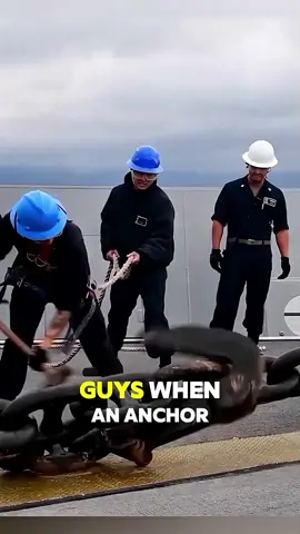 How a Tiny Anchor Stops a Giant Ship ⚓🚢 #foryou #fyp 