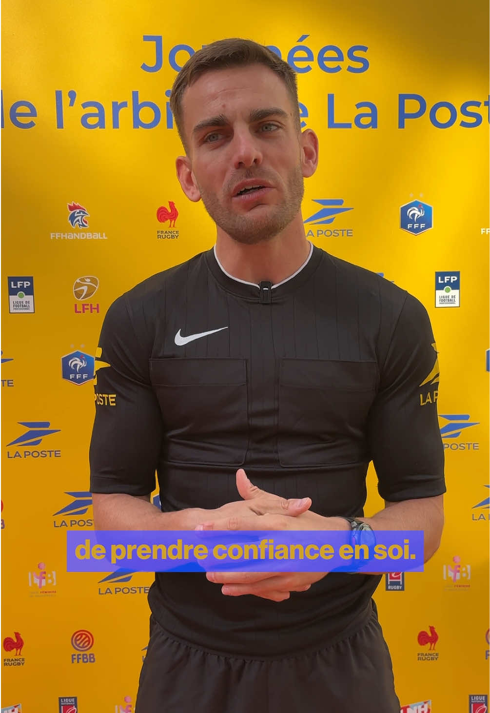J’ai posé des questions à 4 arbitres professionnels lors des journées de l’arbitrage de @La Poste  Collaboration commerciale #arbitre #arbitrage 