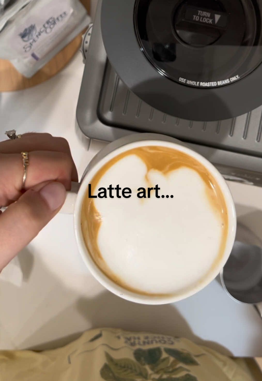 @Breville ily! Please reimburse my sister tho ty :) #coffee #latteart #coffeetok #wfh #sister @s.nuhano 
