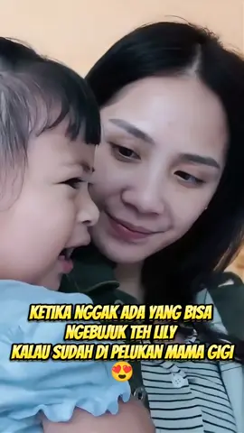 Bujuk rayu nggak ada yang mempan kalau teh lily sudah di pelukan mama gigi 😍😍 #rayyanza #rafathar #lily 