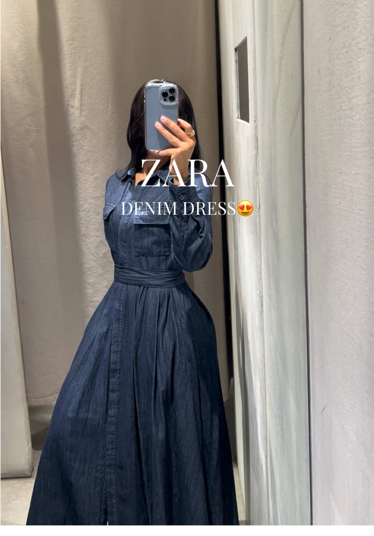 ZARA denim dress😍 Code: 5216/263 #zaraoutfit #zaranewarrivals #falloutfits #zaradress #denimoutfit 