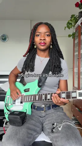 Using in ear wireless system from @SWIFF AUDIO Link in my bio! 🫶🏾 #bonjovi #swiffaudio #guitarcover 