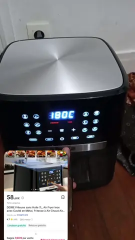 la friteuse dans le panier orange