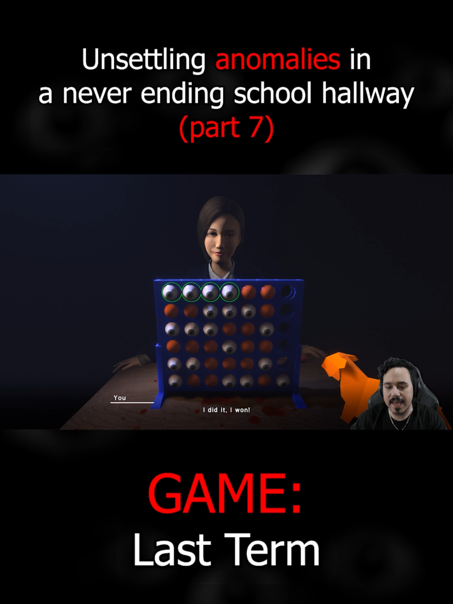 I cut out SO MUCH footage of me losing at Connect 4 LOL #exit8 #lastterm #spotthedifference #anomalies #gaming