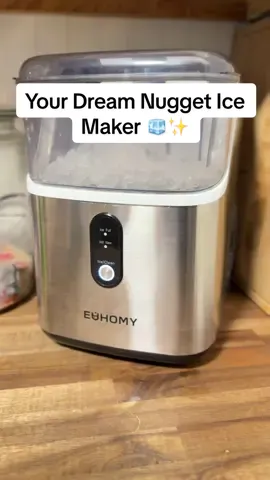 Never fight over ice again💙 This nugget ice machine makes the perfect crunchy ice right at home! 🏡🧊 Drinks, smoothies, cocktails… all upgraded. Tap to shop before it sells out! 🔥 #TikTokMadeMeBuyIt #NuggetIce #IceLovers #KitchenMustHaves #tiktokshopfalldealsforyou 