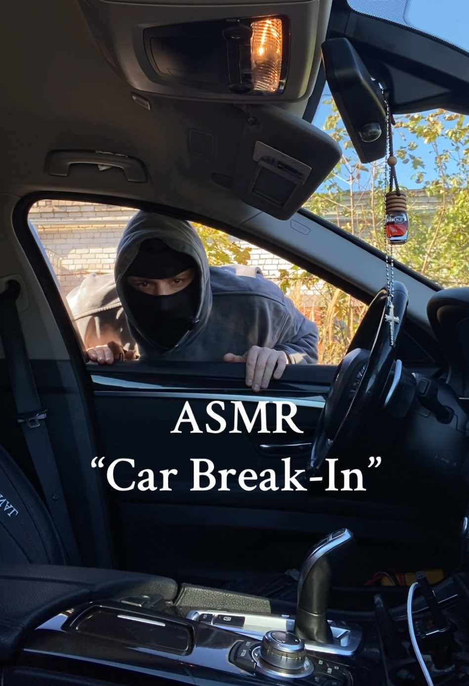 ASMR “Car Break-in” roleplay. What would be your reaction if you were in the car?  #asmr #maskedasmr #carasmr #roleplayasmr #fyp 