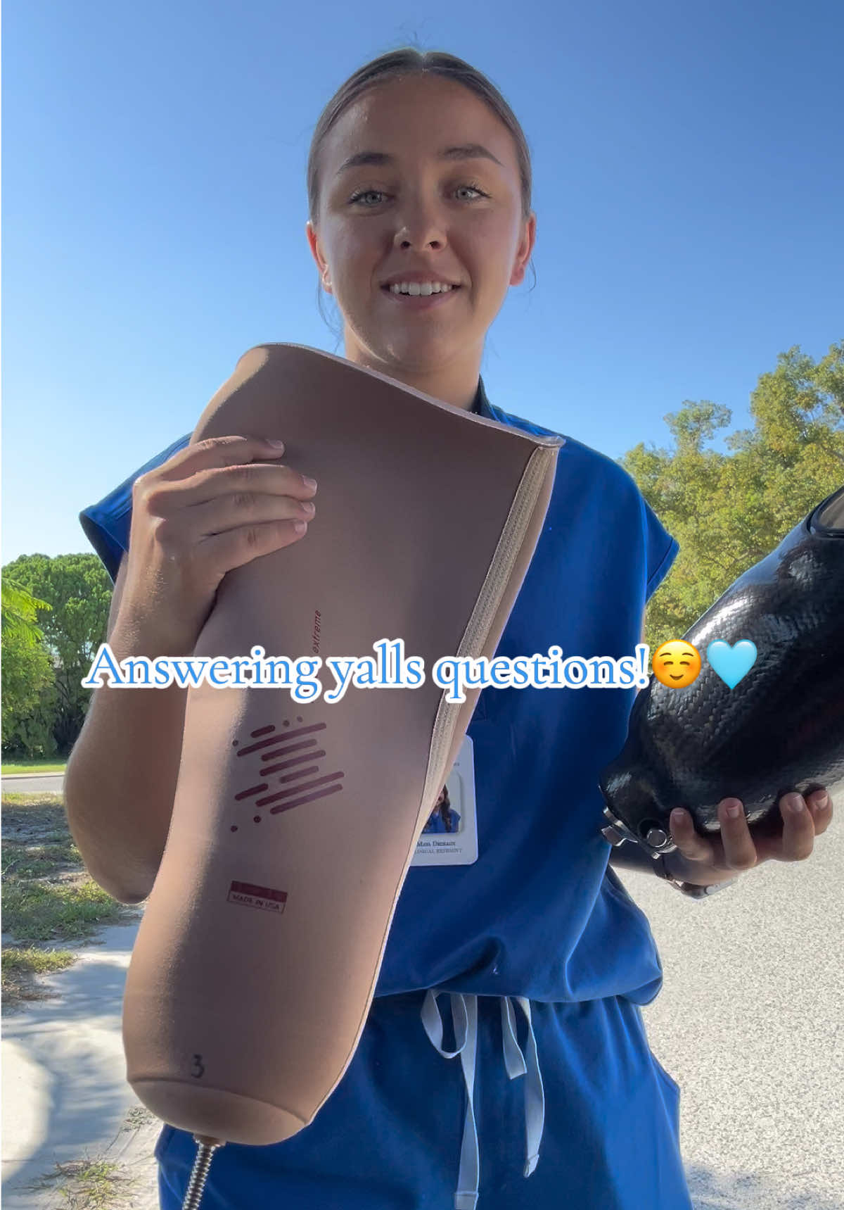 @gray ford thanks for your question !! Hopefully this answers it haha #prosthetics #prostheticresident #answeringquestions #tampa #ocala @wearfigs 