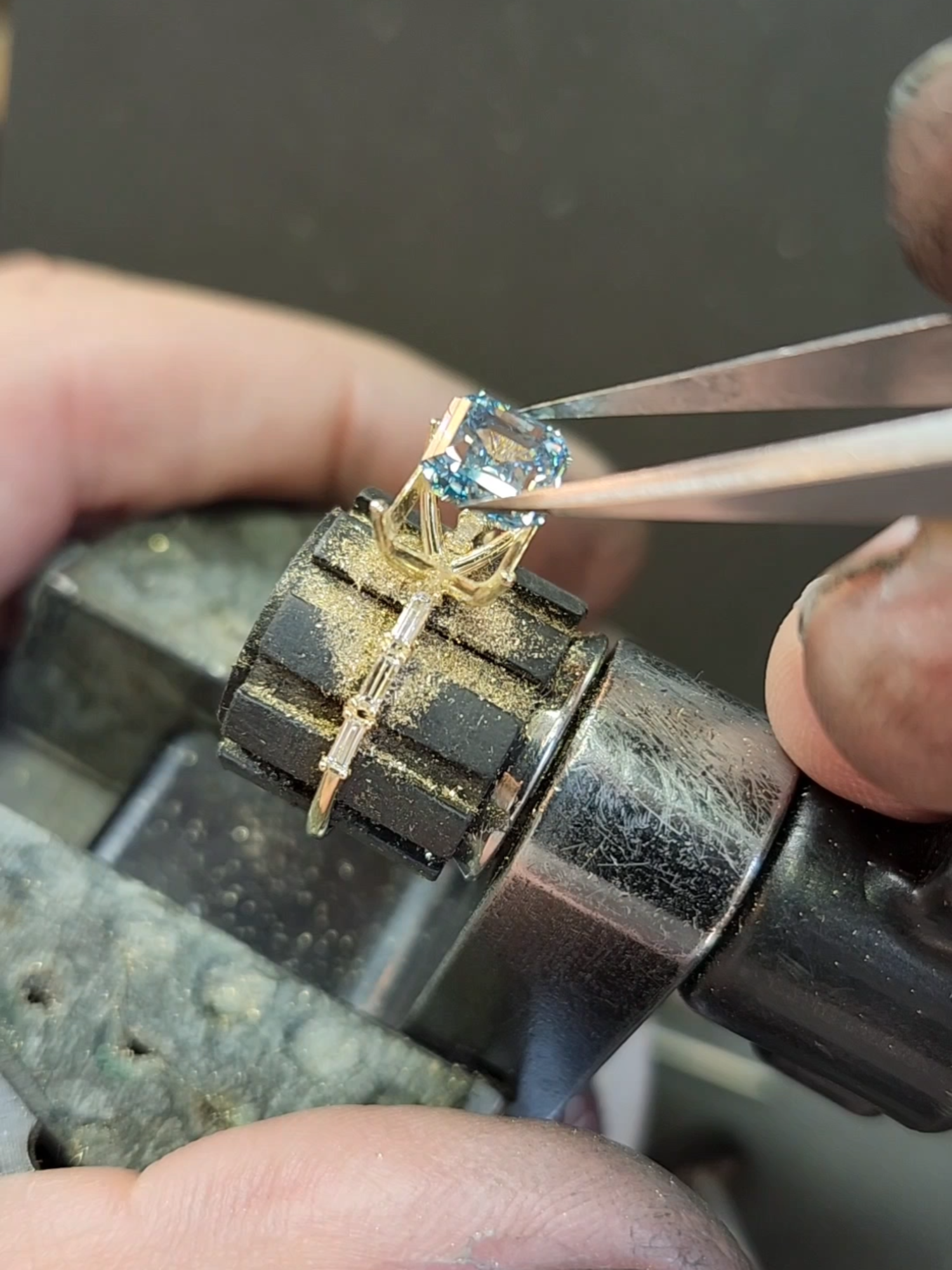 IS YOUR MATCH IN THIS MIX? Here’s a little look behind the bench at what’s coming for you this week! All we’ll say for now is you’ll see some fan-favorite designs with unique focal stones, like this asscher cut blue diamond Fluency Ring. This is our last Friday drop before our biggest event of the year! Speaking of… 💍Bridal Week is almost here! Hot tip: join the Design Department on Facebook for even more exclusive Bridal Week benefits.