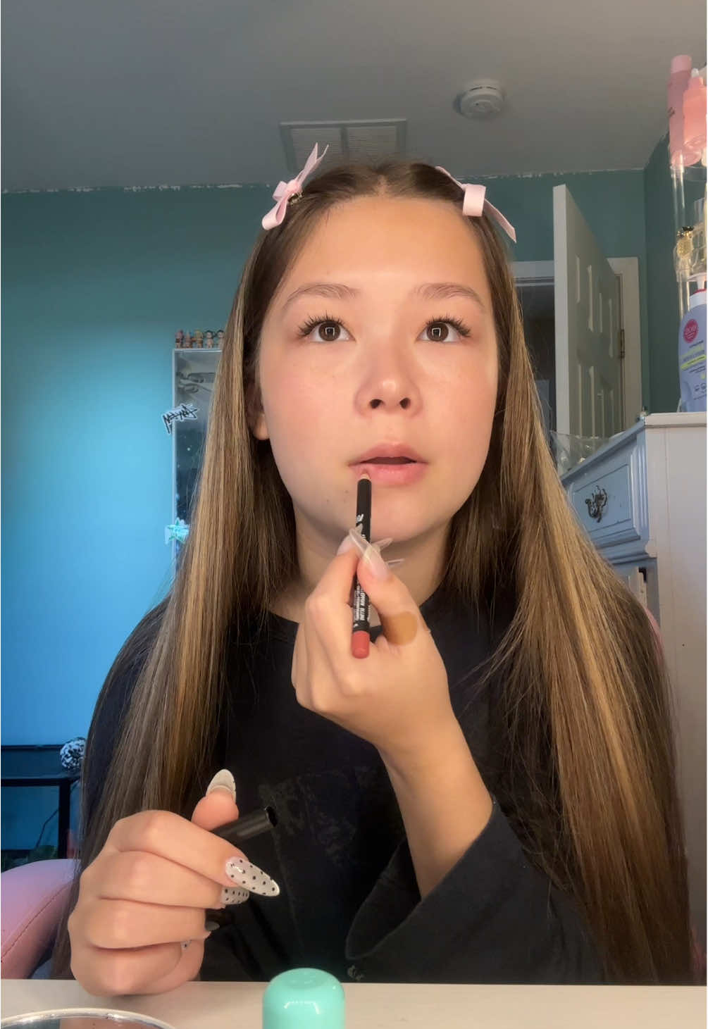 guys i’m still not done with my nails #grwm #skibidylily #nails #october 