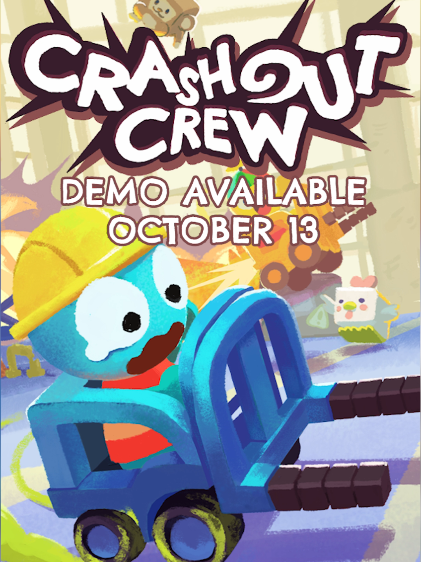 welcome to #CRASHOUTCREW form a crew of up to 4 overworked friends and drift into a frantic co-op forkloft experience where teamwork is key, disaster is inevitable and managing stress is all on you. DEMO drops October 13th as part of steam next fest!!!