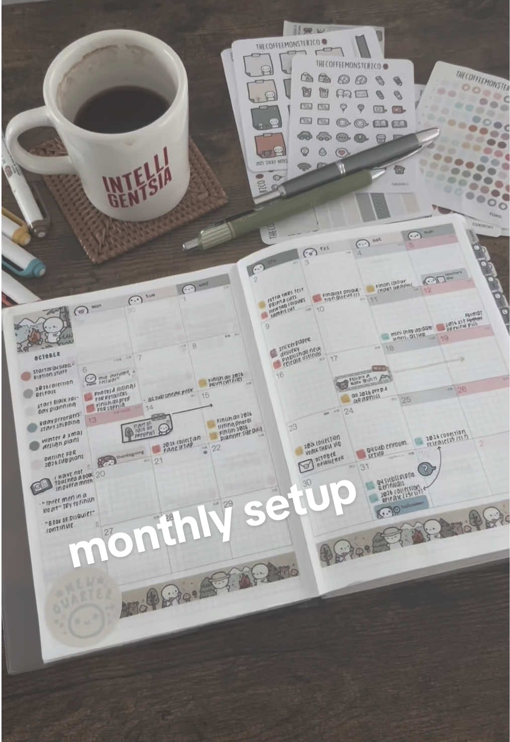 Have a great October 🤗💕 #hobonichi #planner 