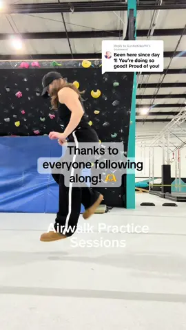 Replying to @AuntieKoko90 Thanks to everyone who has been following along as I try to figure this airwalking thing out! I wanted to make this video like VH1 pop up video style—but the popping sound was a little much for me 😄 #airwalk #airwalking #c4energy #jubislide #c4 