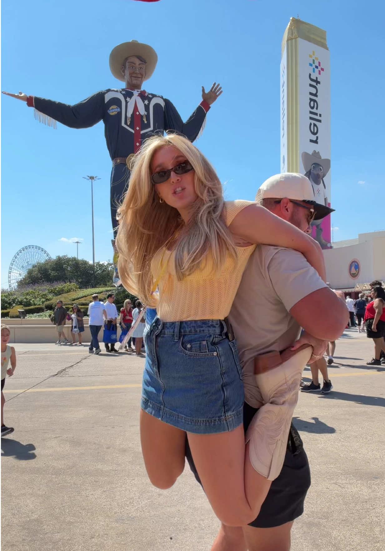 When they have a clear bag policy 😅 #statefairoftexas 