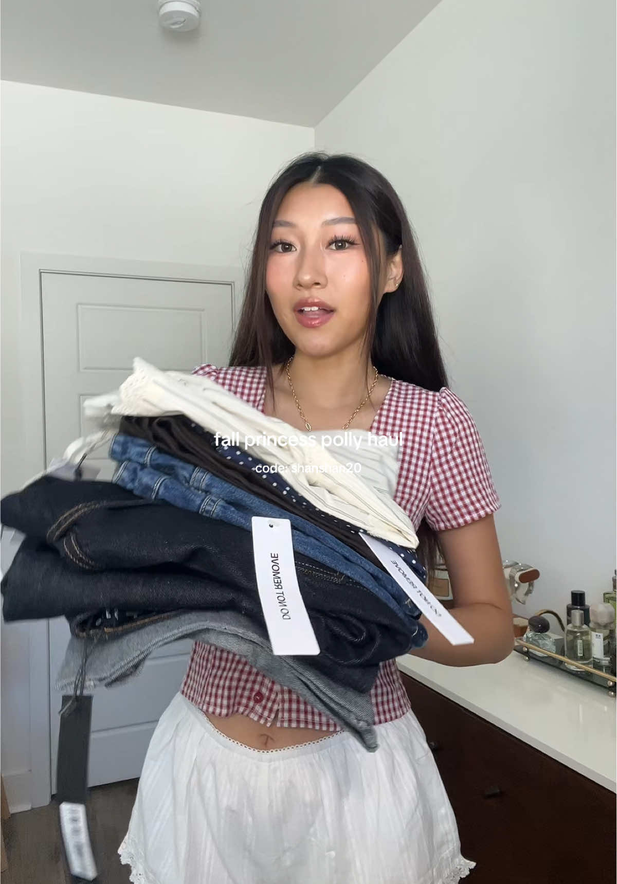 Obsessed with the denim set! Use ‘shanshan20’ for 20% off @princesspolly! #PP_Partner #princesspolly #