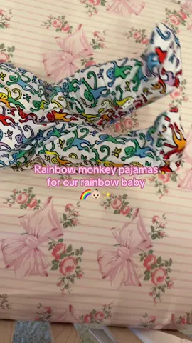 The cutest Roller Rabbit pajamas for our rainbow baby 🌈🤍 #rainbowbaby #rollerrabbit #rollerrabbitpajamas #babypajamas @Roller Rabbit 
