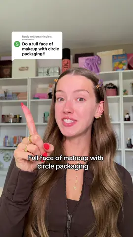 Replying to @Sierra Nicole Full face of makeup with circle packaging #makeupchallenge 
