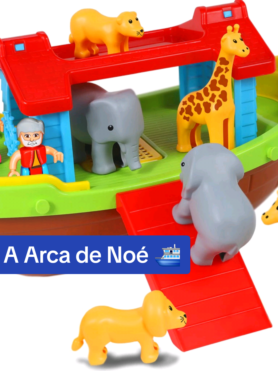 ✨A Arca de Noé que flutua de verdade! 🚢🐘🦒 Leve Noé, sua família e os bichinhos para mil aventuras na terra ou na água! 🌊✨ ID SHOPEE: AWE-EWN-FRE #católicotiktok  #diadascrianças  #diversaoemfamilia 
