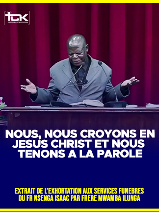 NOUS, NOUS CROYONS EN JESUS CHRIST ET NOUS TENONS EN LA PAROLE