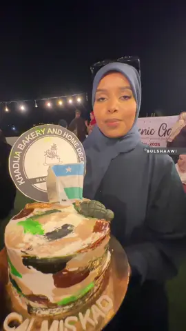 @khadija  bakery and decoration  oo bandhigga Geegaga Garoowe uga qeyb gashay Keeg ay ku taageeraysay Ciidamada Difaaca Puntland ee Buuraha Calmiskaad @Ayaansaafi beauty salon  #Cakepicnicgarowe #bulshaawi #realbulshaawi #Garoowe #puntland 