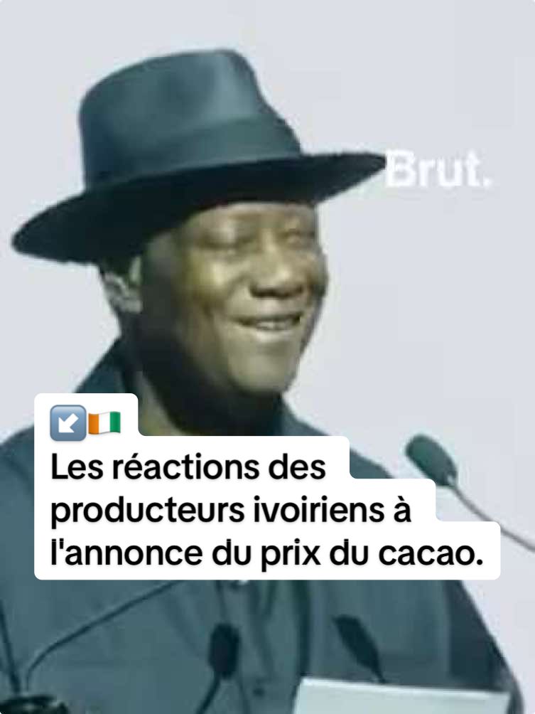 🇨🇮 Bonne nouvelle pour les producteurs de cacao en Côte d’Ivoire ! Le président Alassane Ouattara a annoncé le lancement officiel de la campagne de commercialisation du café et du cacao 2025-2026, avec une revalorisation à la hausse des prix d’achat. Voici des images de leur réaction. #actualités #afrique #politique #abidjan225🇨🇮