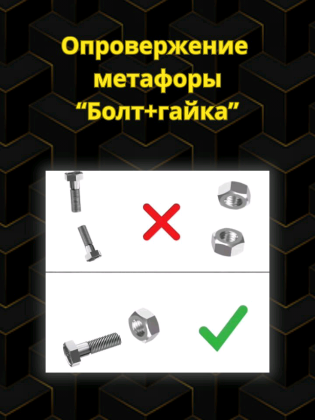 Разбор метафоры «Болт+гайка» и её опровержение с точки зрения биологии. #биология #наука #разбор #опровержение #факты 