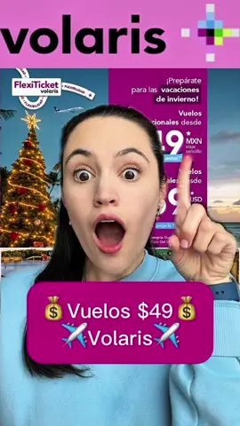 ✈️Boletos Volaris $49 pesos💰 #volaris #vuelosbaratos #viajar #descuentos #invierno @viajaVolaris 