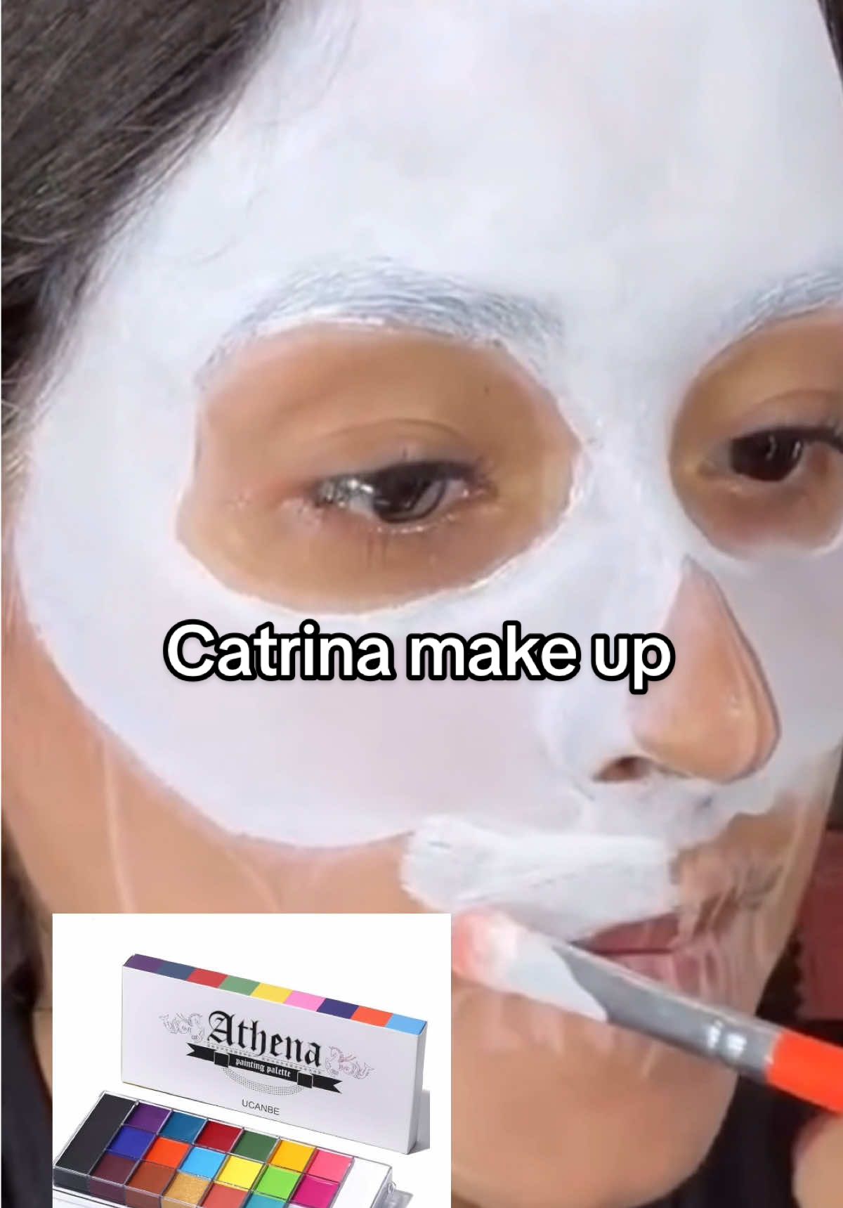 Catrina make up paleta Athena UCANBE 😍 #maquillajeartistico #makeup #makeuptutorial #catrina #maquillaje 
