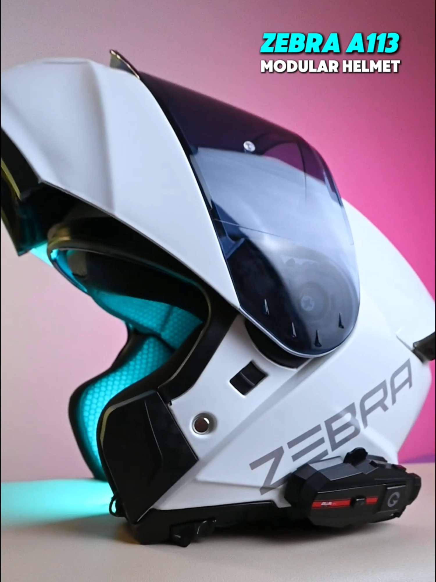 Modular Helmet Zebra A113 #motorcyclehelmet #helmet #modularhelmet