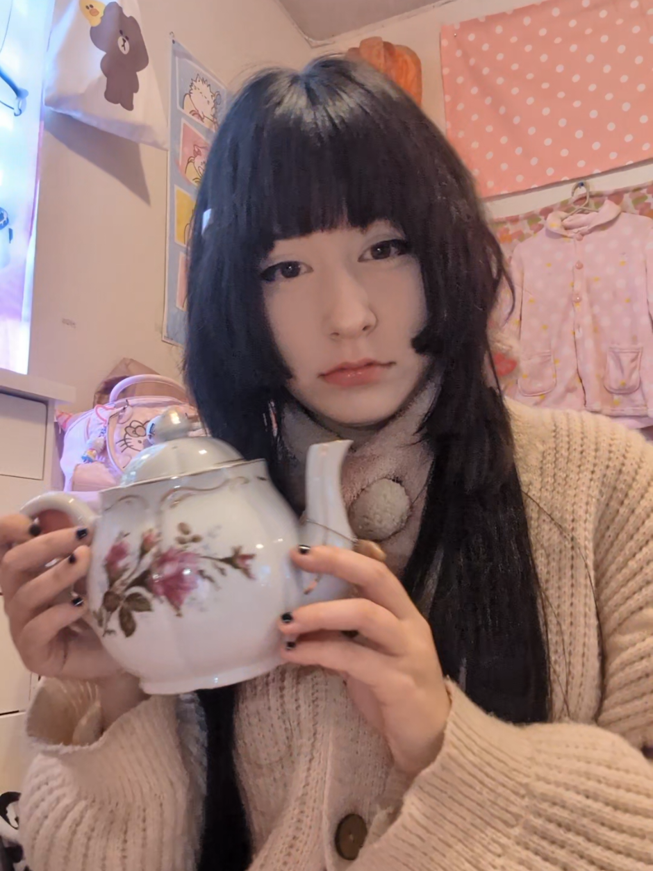 GREEN TEA i am trying to drink tea more because its really good for you!! #tea #kawaiicore #cutecore #kawaiioutfit #kawaiiroom 