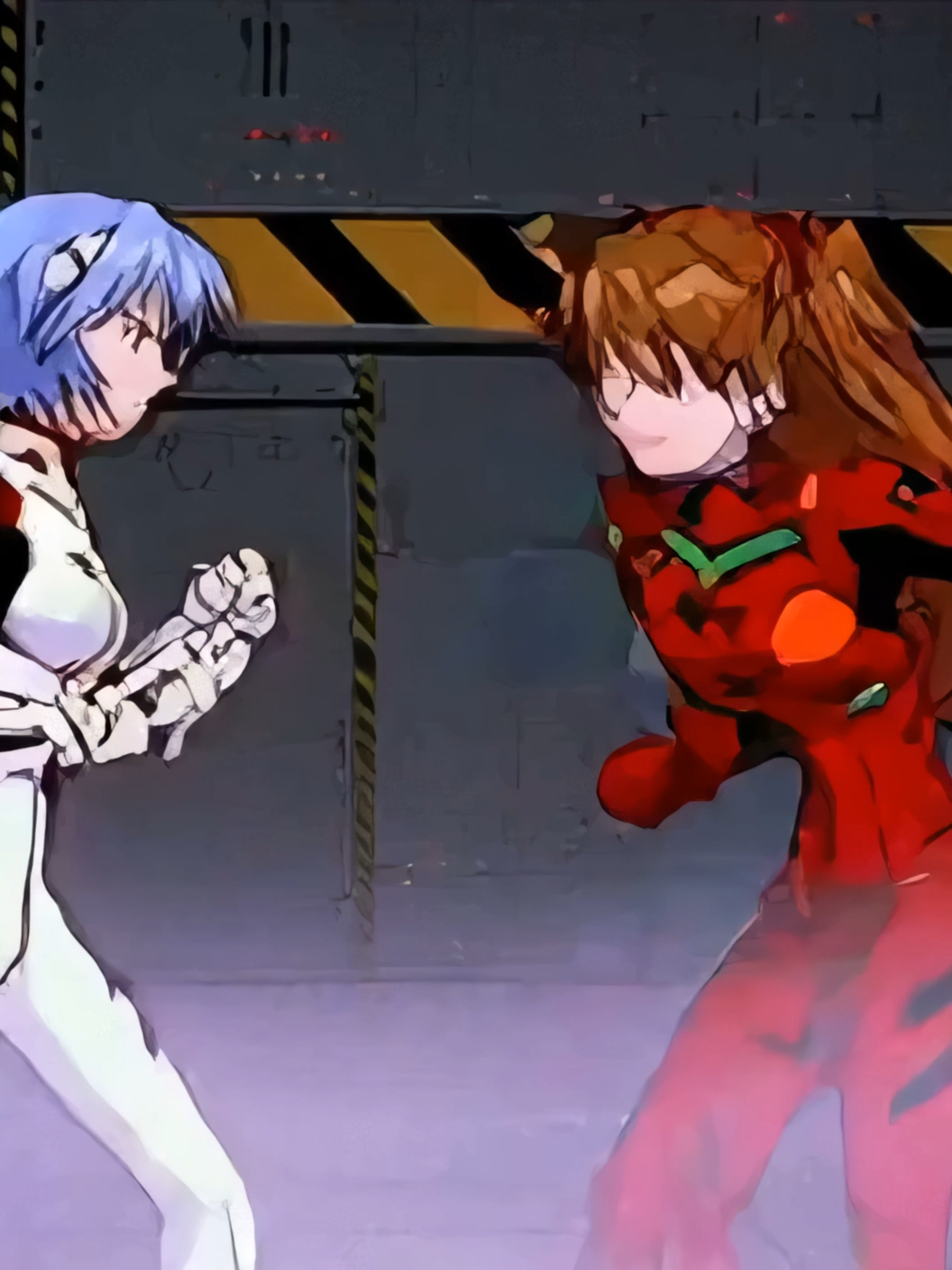 Asuka Langley vs Rei Ayanami - The Animation by Sora 2#fy #sora2 #veo3 #anime #evangelion