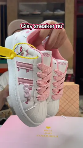 Giày sneaker Hello kitty cực đẹp, dễ thương luôn ạ #manhgiay #giaysneaker #giaynu #giaythethao 