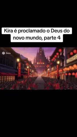 Kira é proclamado o Deus do novo mundo #kira #deathnote #fyppppppppppppppppppppppp #fyp #sora2 
