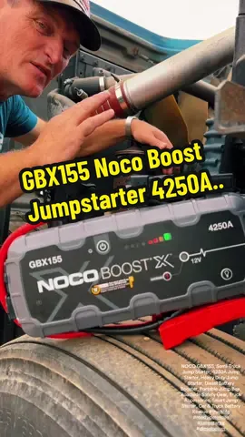 The NOCO Boost X GBX155 is a 4250-amp portable lithium jump starter built tough enough to jump-start gas & diesel engines — even semi-trucks. Ultra-safe, compact, and rechargeable, it’s the heavy-duty roadside lifesaver every driver needs. One box. Unlimited power. 🚛🔋#noco #trucker #dieselmechanic #truckintoby #dealsforyoudays @noco 