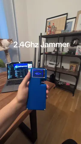 DIY 2.4ghz Jammer with an ESP32 and NRF24 Modules with a 3d printed case #techtok #esp32 #3dprint #programming  #electronic 