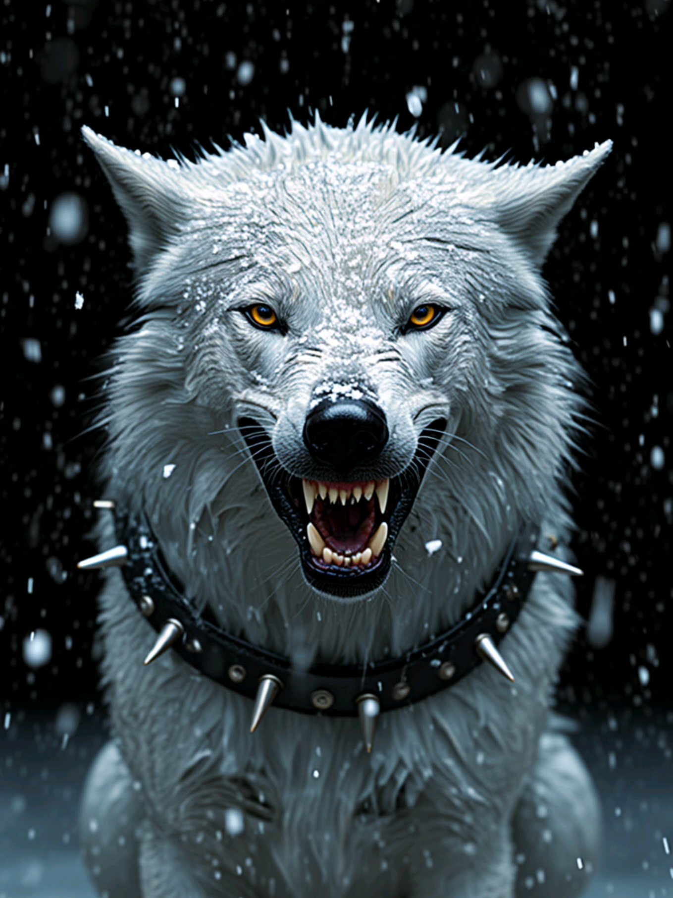 True strength lies in calmness in the face of difficulties. Even in a storm, the inner core remains unshakable #creatorsearchinsights #wolf #growl #foruyou 