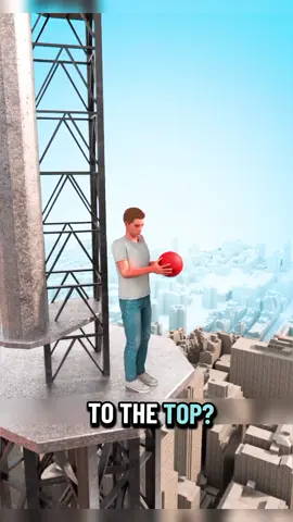 Dropping A Basketball From A Skyscraper 😮#foryou #fyb #usa 
