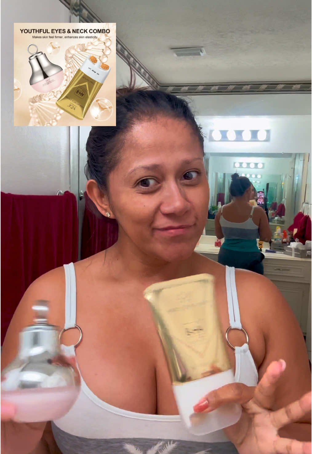 YCZ Neck-Eye Care Tightening & Revitalizing Set - Smooth Fine Lines, Firm & Hydrate, Gentle Moist... @YCZ Beauty #ycz #icolageno #SpaEnCasaDeLujo #CremaReafirmantePremium #LuzRojaAntiedad 
