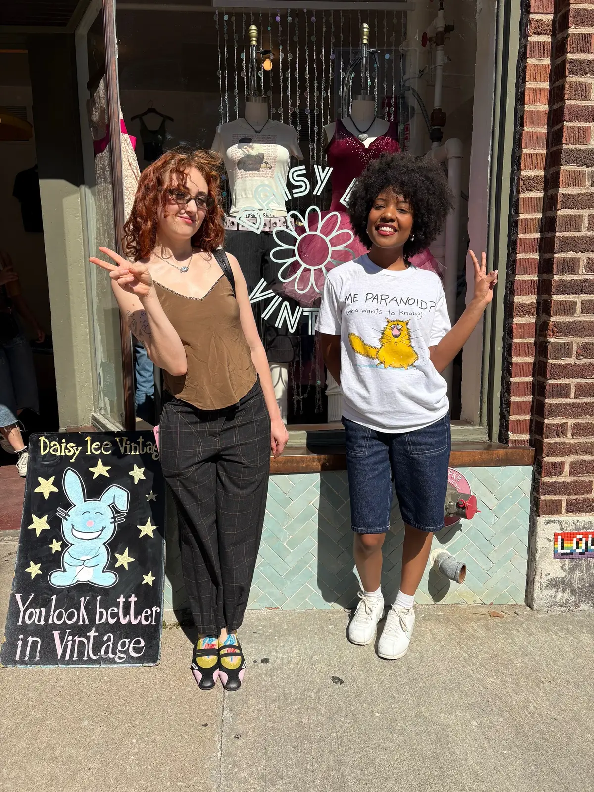 I can die happy now!! Chappell shopped at my store!!! Be like Chappell herself and shop DAISY LEE VINTAGE this weekend!! Always shop small & sustainable!!! Come see us in the Crossroads of Kansas City! 122 W 18th ST, KCMO  #chappellroan #chappellroantour #kcmo #kansascity #vintagestore 
