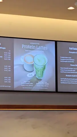 New protein lattes & cold foam at starbucks  I tried the banana one 8/10 i would of loved more of banana flavor will be trying the pumpkin one next👌 #starbucks #gpl1#zepbound #proteina #viral 