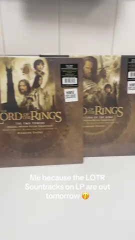 The LOTR trilogy are out tomorrow all on clear vinyl! 🔥🗡️✨#lordoftherings #lotr #vinyltok #soundtracks #newrelease 
