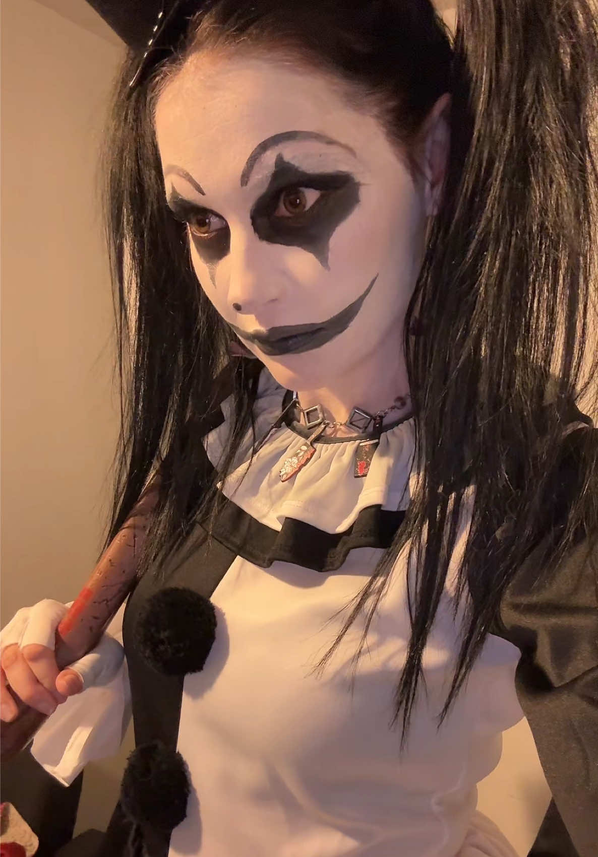 Think my husband still likes me like this? Lol #31daysofhalloween #mysteryjewlerygirl #arttheclownterrifier #fypシ゚viral #trendingvideo 